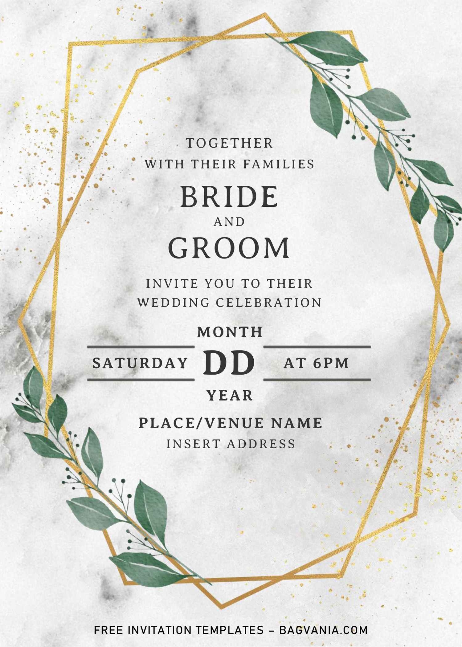 free printable wedding announcement templates
