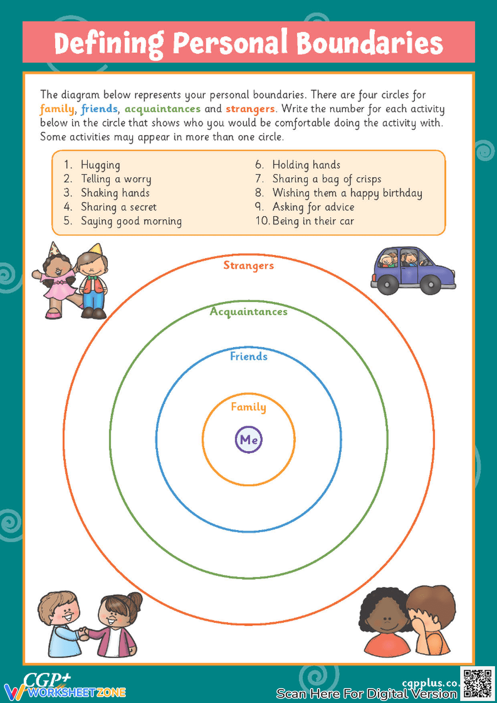 Free Printable Boundaries Circle Worksheets For Students Worksheets 