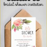Free Printable Bridal Shower Invitations Templates Of Free Editable