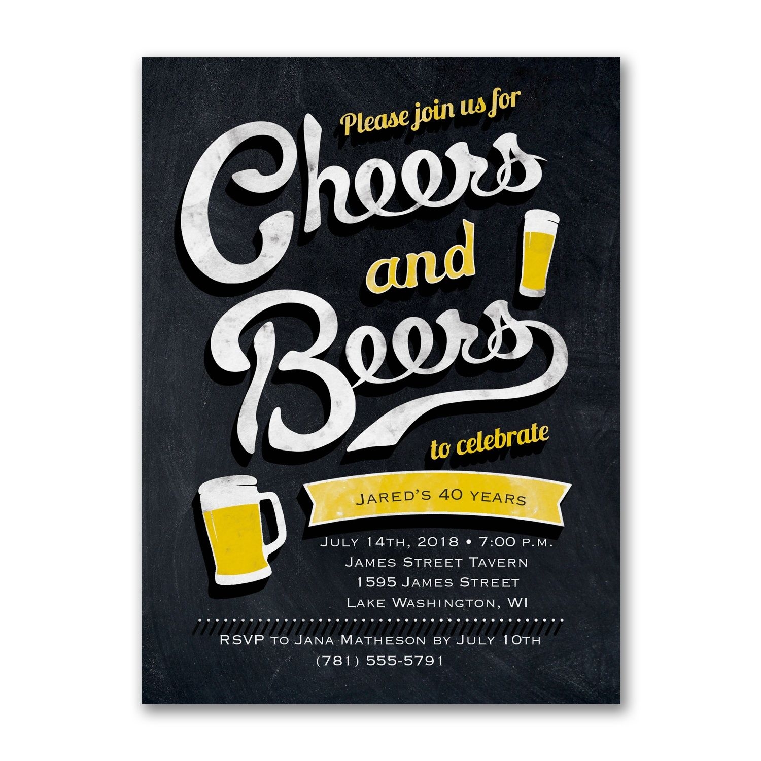 Free Printable Cheers And Beers Invitation Template Free Printable 