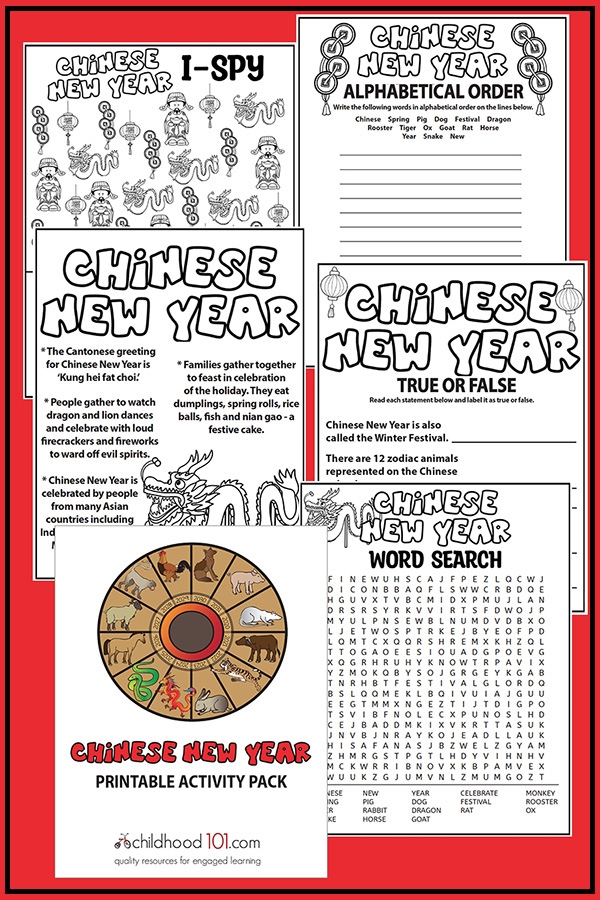  FREE Printable Chinese New Year Worksheets Worksheets Library