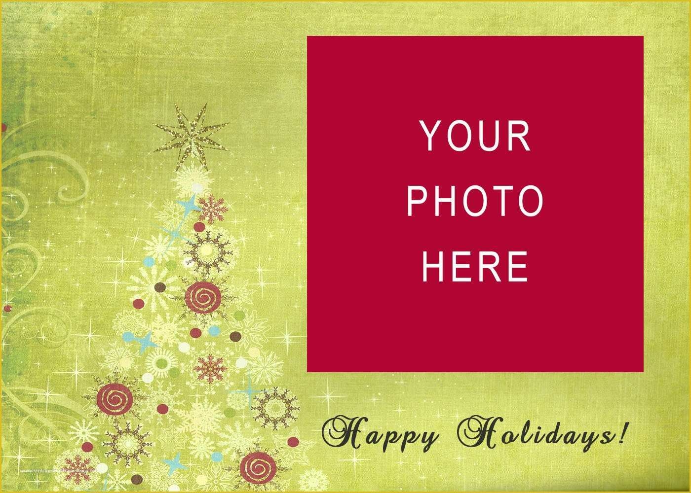 printable christmas photo card templates