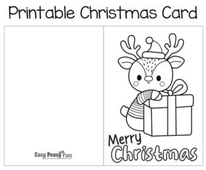 Free Printable Christmas Cards To Color Easy Peasy And Fun