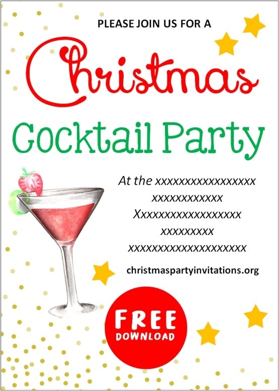 cocktail party invitations templates free
