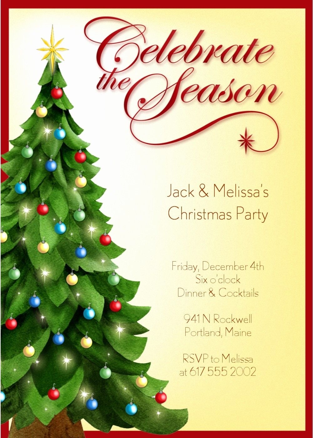 Free Printable Christmas Invitation Templates Brock Ewing