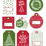 Free Printable Christmas Tags 9 Different Designs