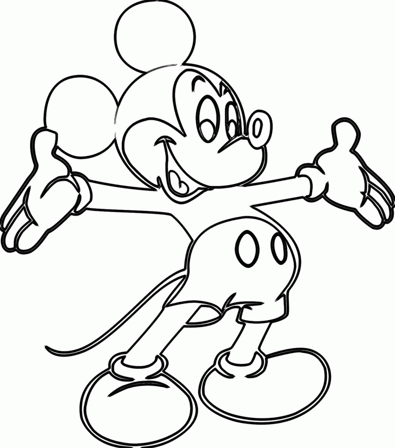 Free Printable Coloring Pages Mickey Mouse Coloring Home