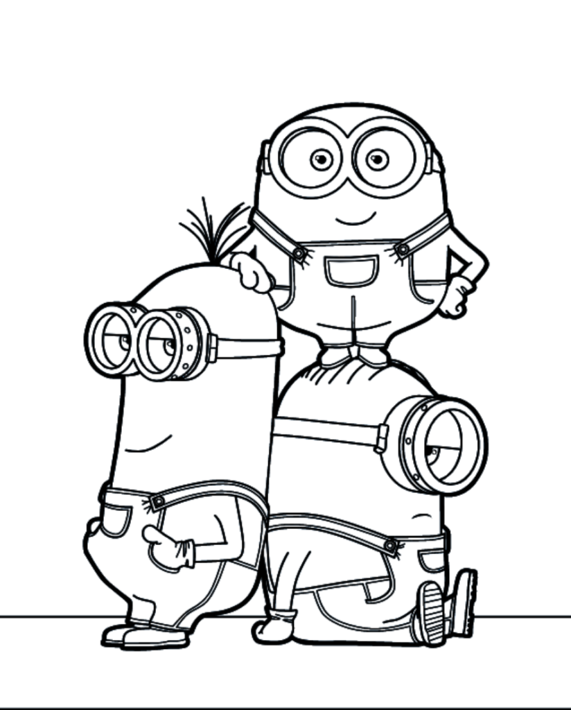 minions free printable coloring pages