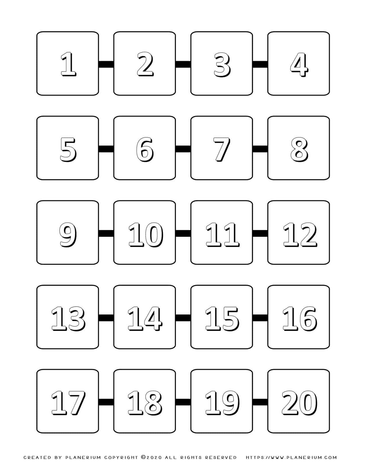 Free Printable Coloring Pages Numbers 1 20 Download Free Printable 