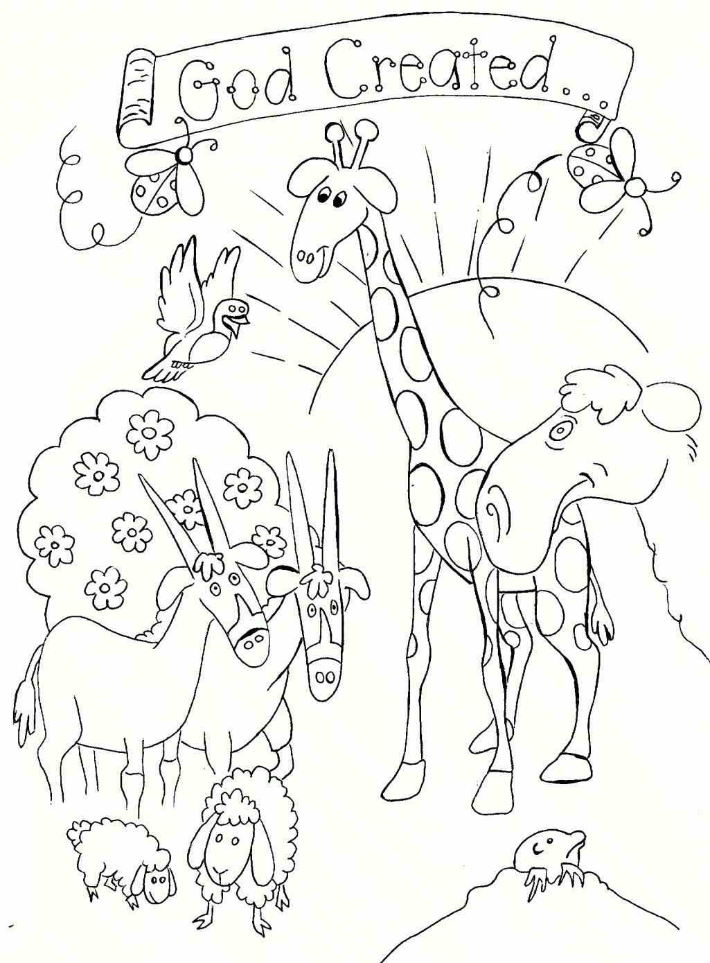 Free Printable Coloring Pages Of Creation Story Coloring Home