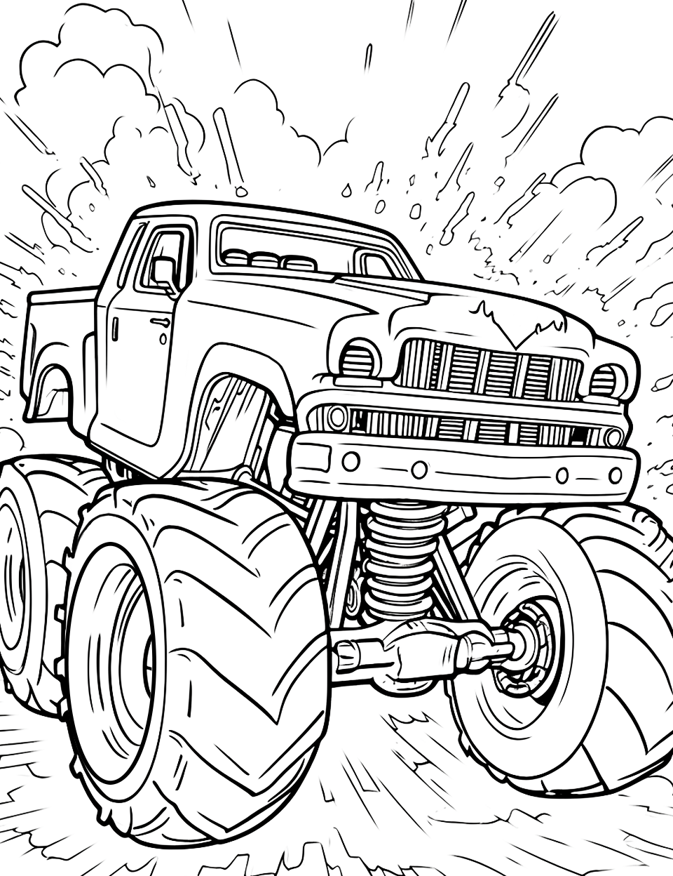 free printable coloring pages of trucks