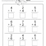 Free Printable Column Addition Worksheet