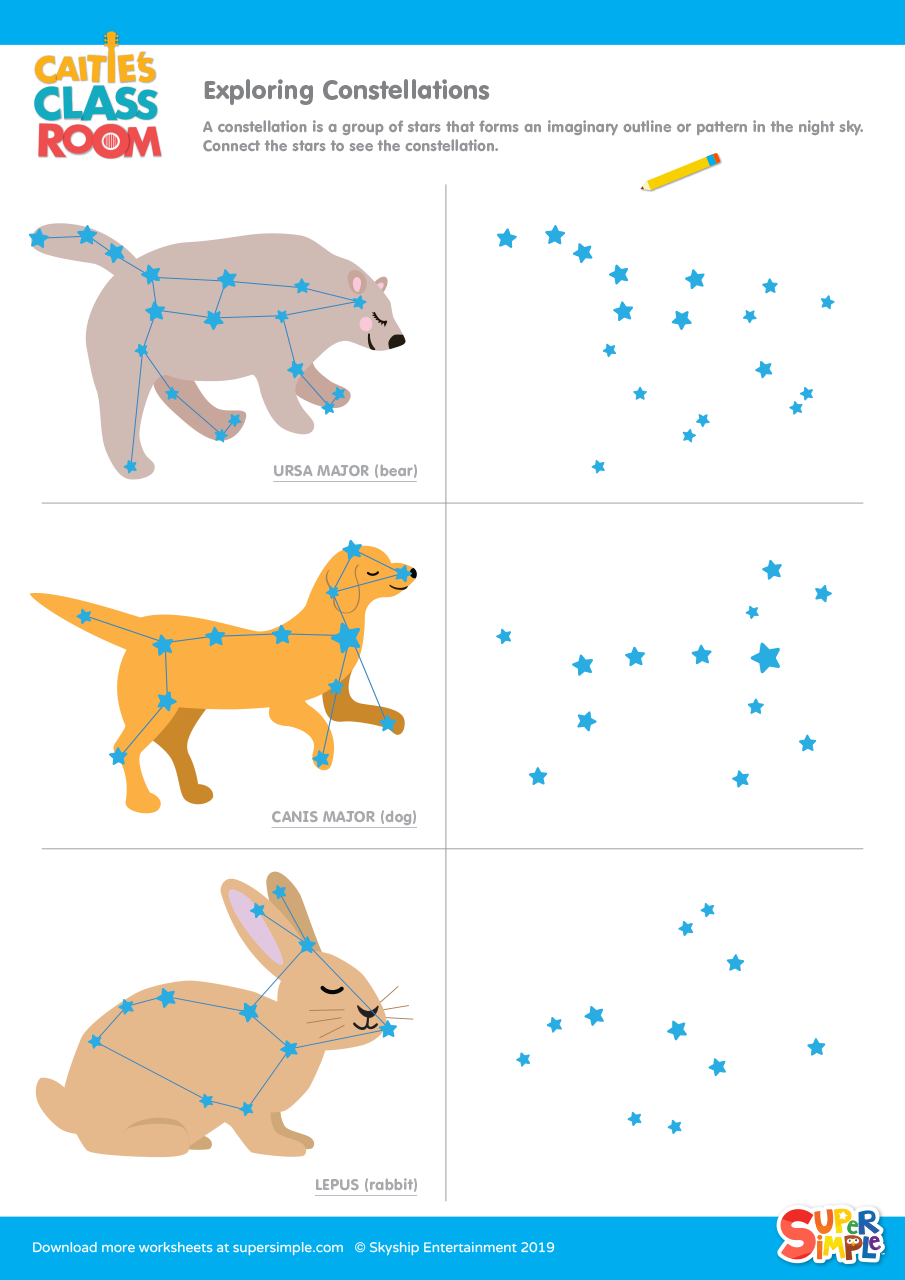 Free Printable Constellation Cards Science Lessons Co Vrogue co