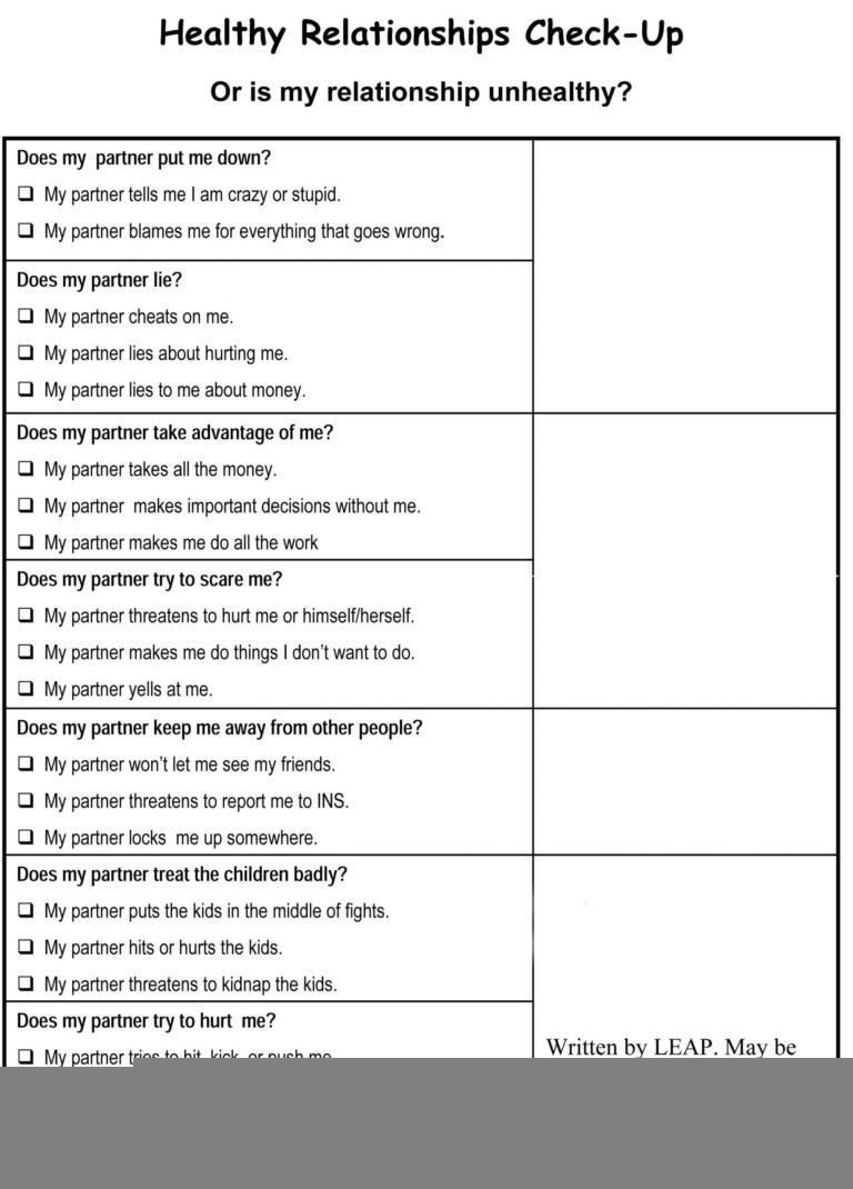Free Printable Couples Therapy Worksheets Printable Worksheets
