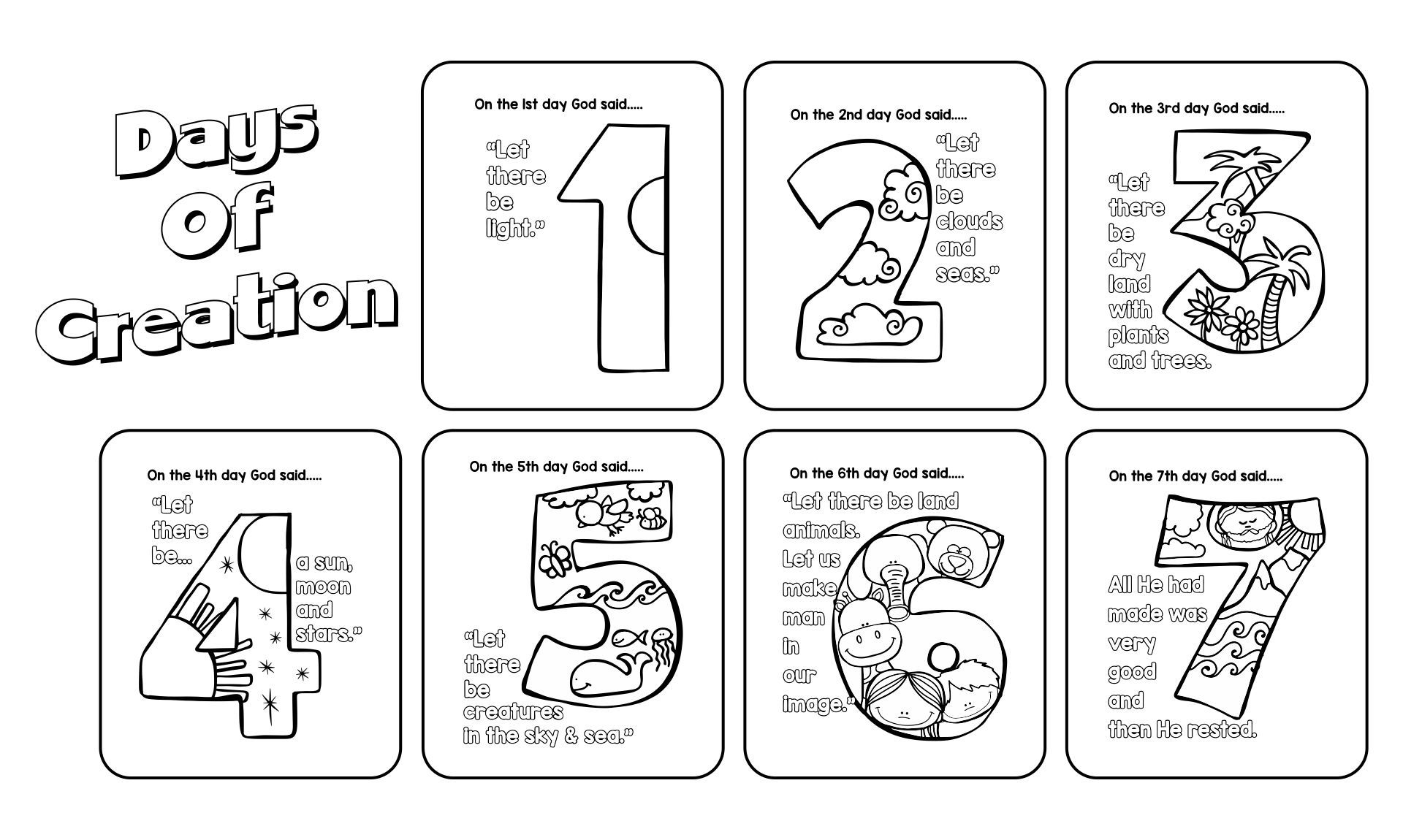 free printable creation crafts pdf