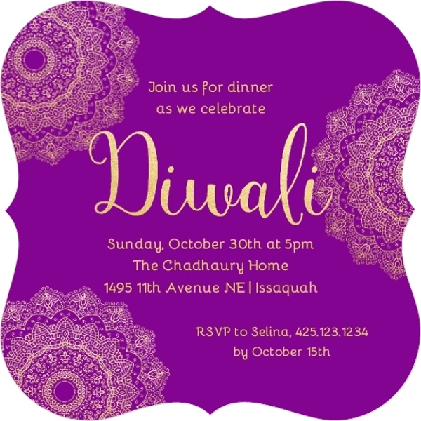 Free Printable Customizable Diwali Invitation Templates 57 OFF
