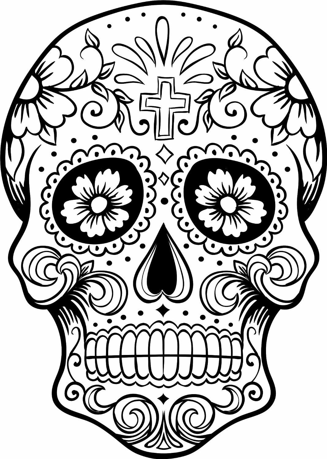 Day Of Dead Coloring Pages