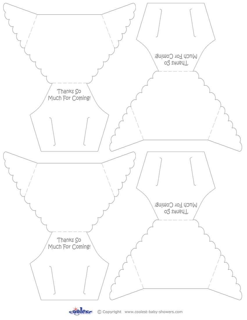 Free Printable Diaper Invitation Template