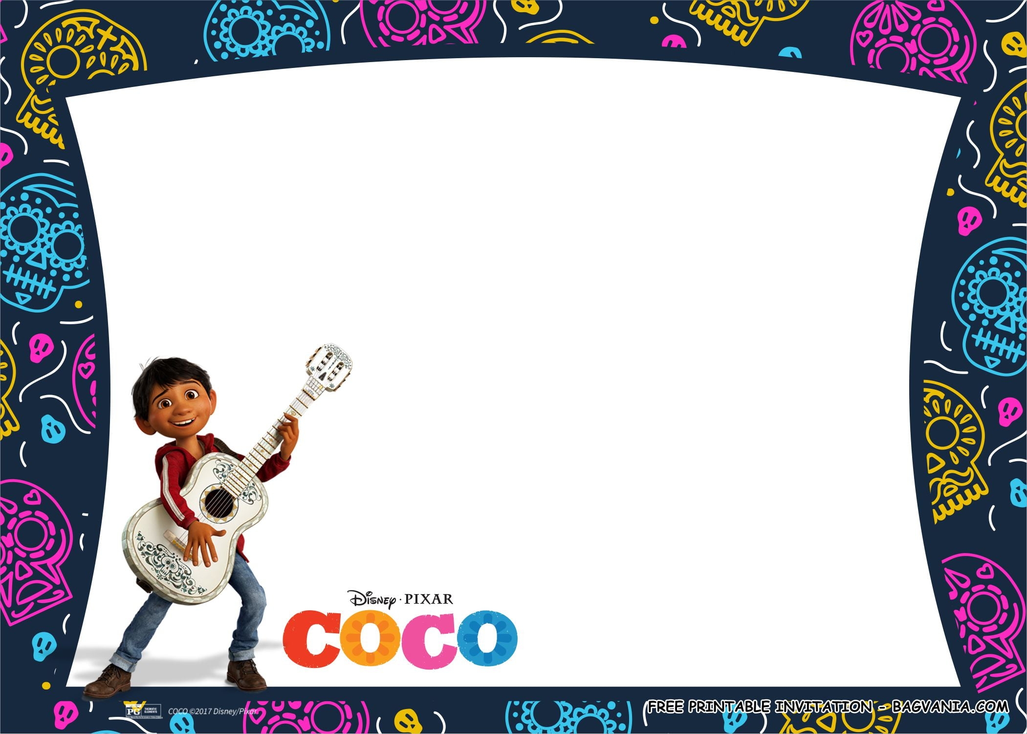  FREE PRINTABLE Disney Coco Birthday Party Kits Template FREE 