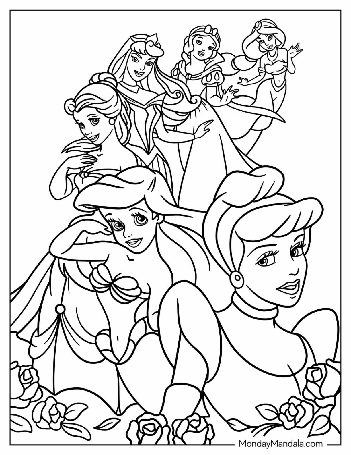 Free Coloring Pages Princess