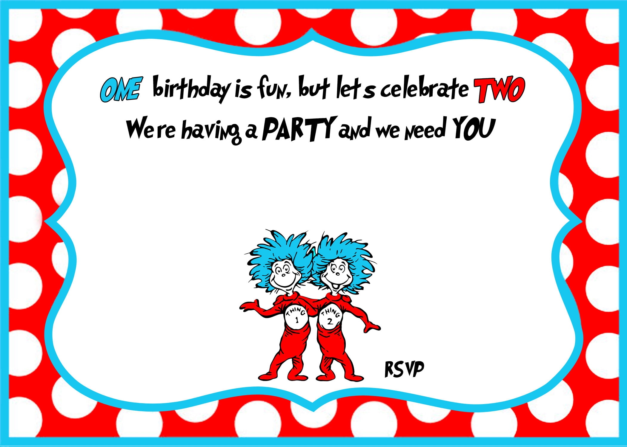 dr seuss birthday invitation template