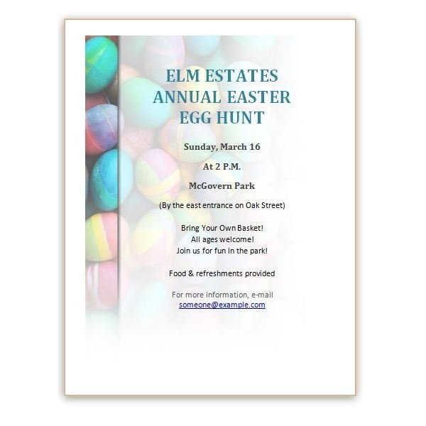 Free Printable Easter Egg Hunt Invitation Templates