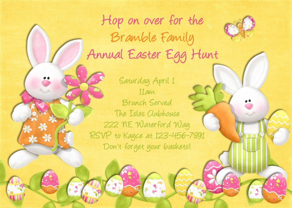 easter party invitation templates free