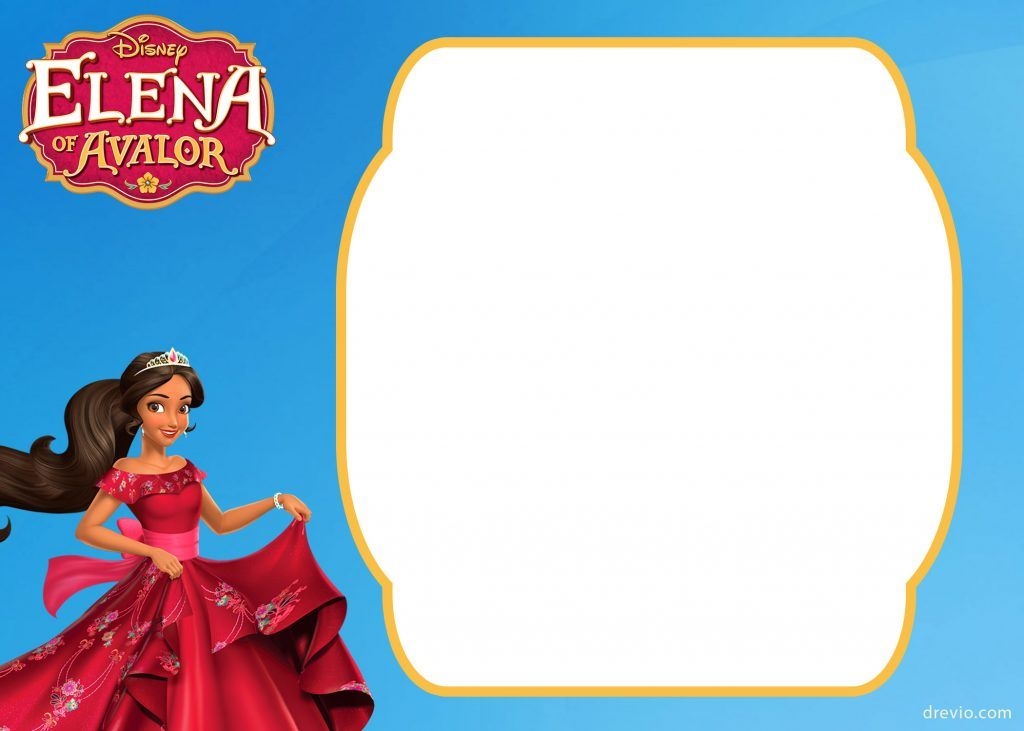 FREE Printable Elena Of Avalor Invitation Template FREE Invitation 