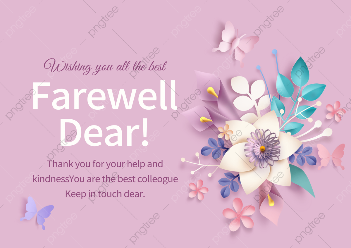 Free Printable Farewell Card Templates To Personalize 58 OFF