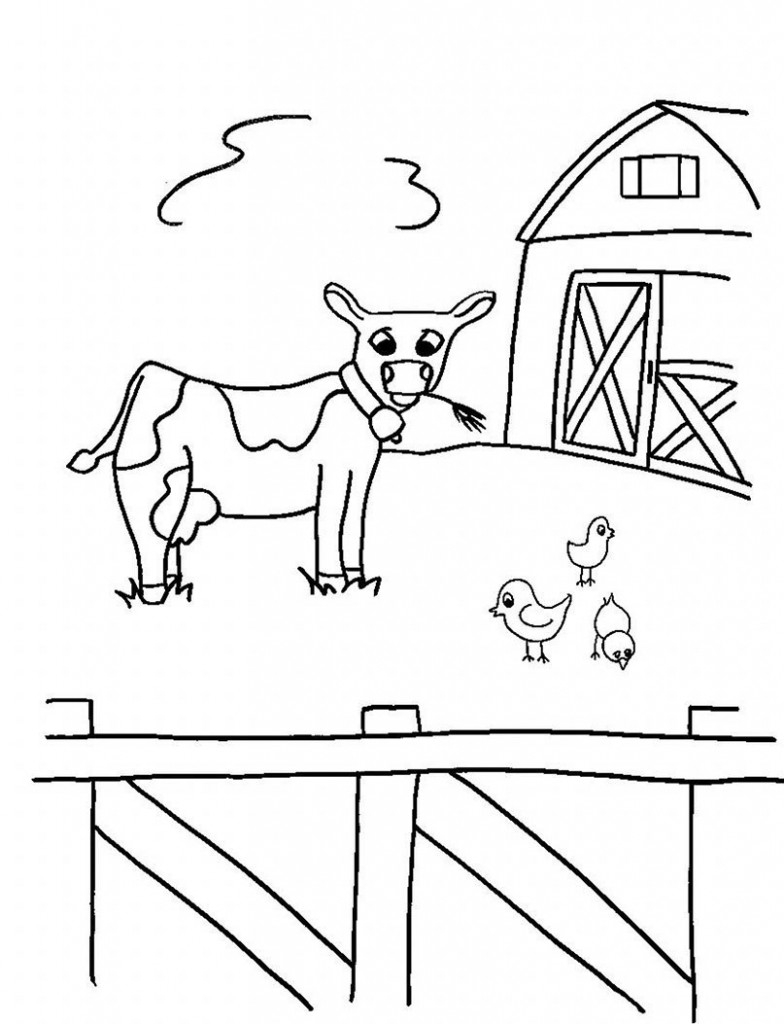 free farm animal coloring pages