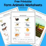 Free Printable Farm Animals Worksheets