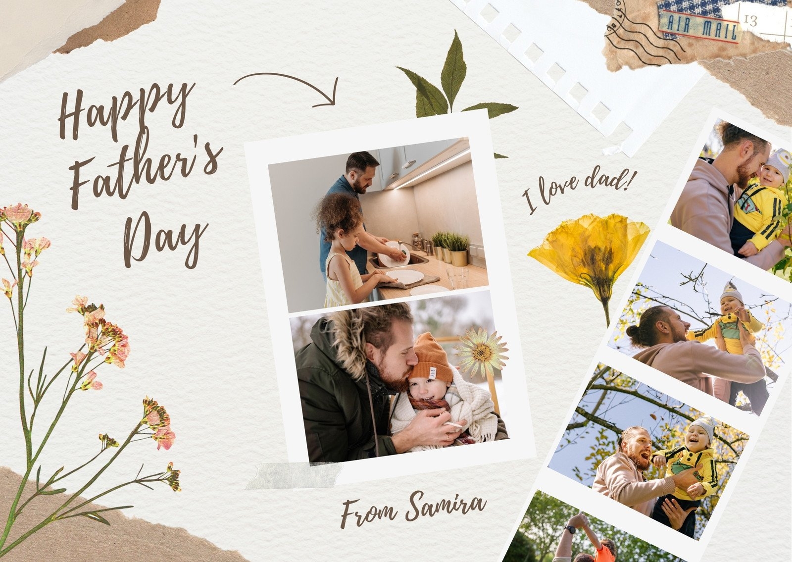 Free Printable Fathers Day Card Templates To Personalize Canva 