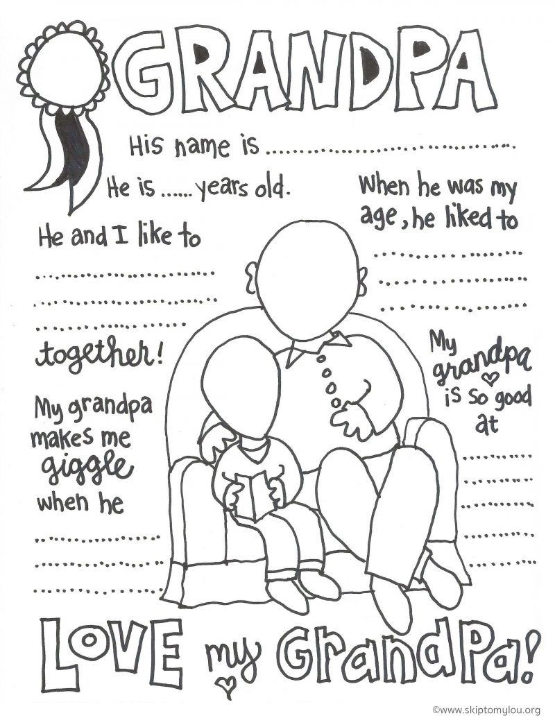 Free Printable Fathers Day Coloring Pages For Grandpa Free Printable