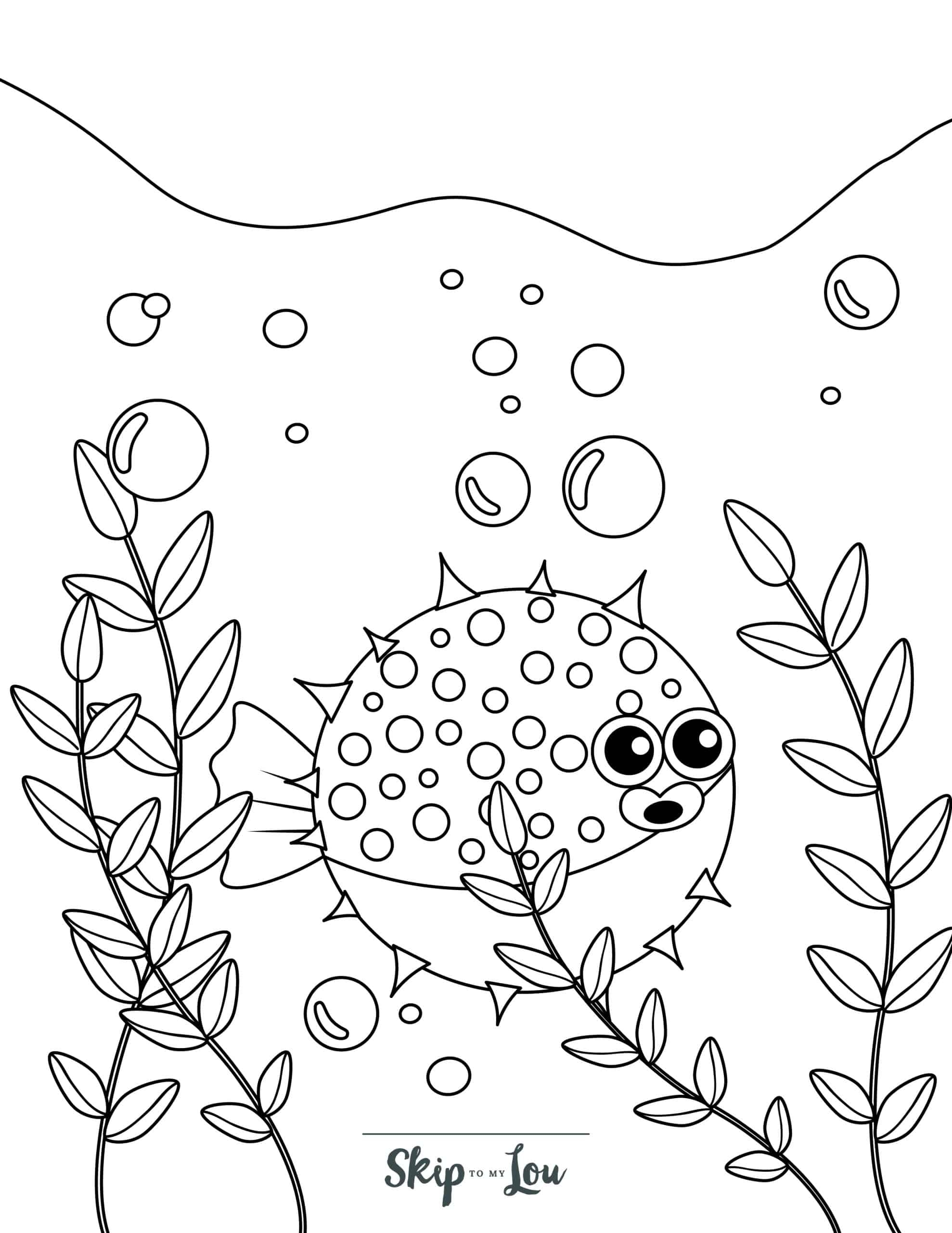 Coloring Page Fish