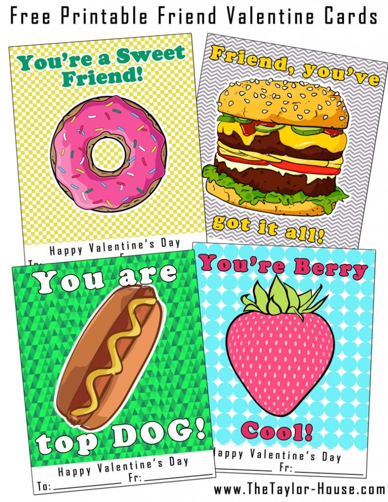 printable friend valentine cards