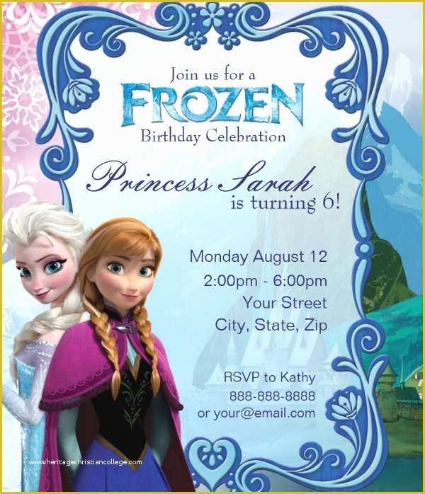 Free Printable Frozen Invitations Templates Of 13 Frozen Invitation 