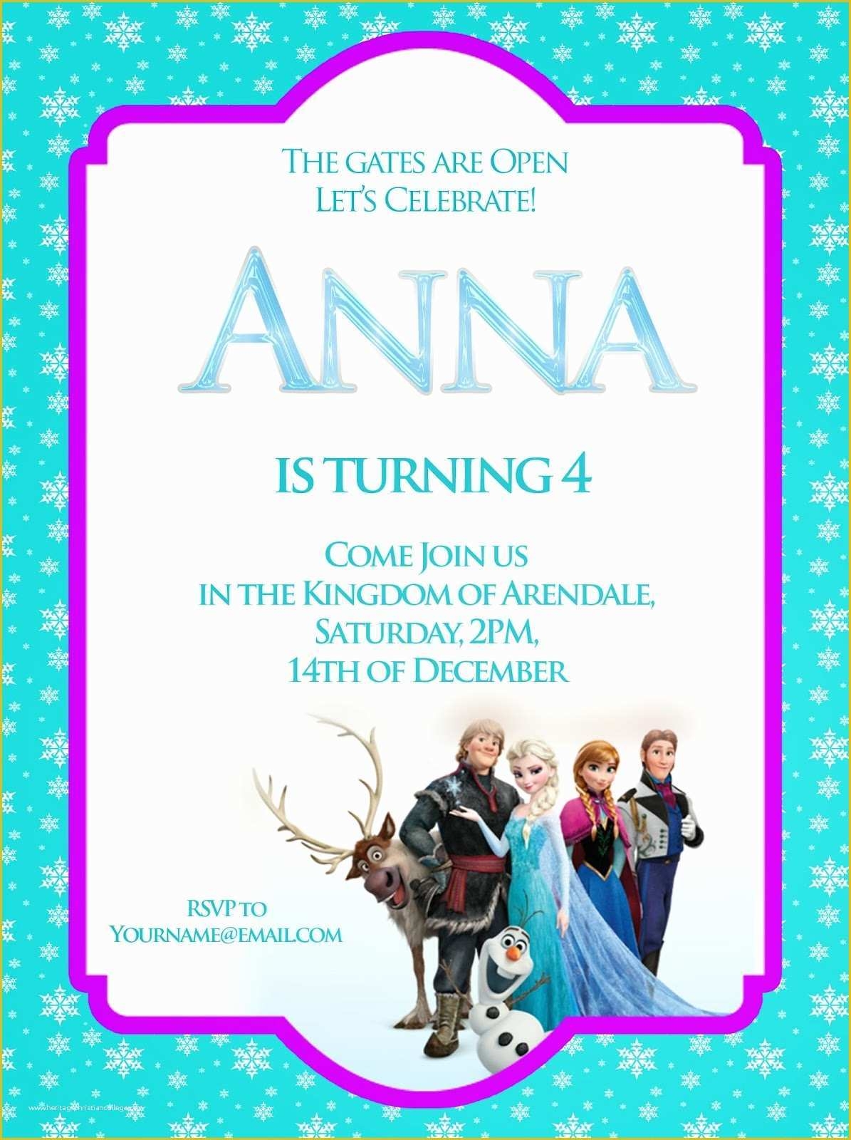 Free Printable Frozen Invitations Templates Of Frozen Free Printable 