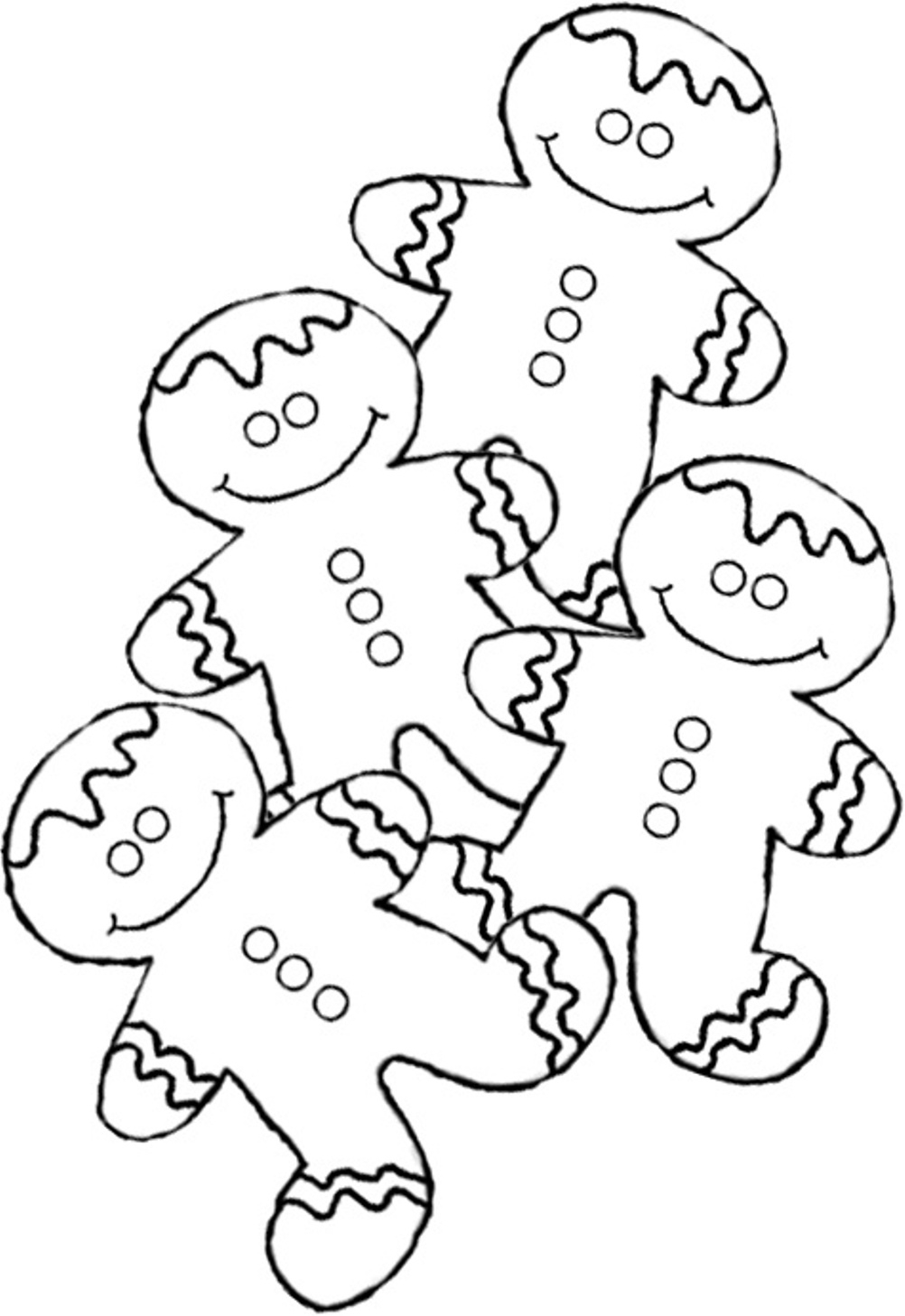 Gingerbread Man Coloring Pages