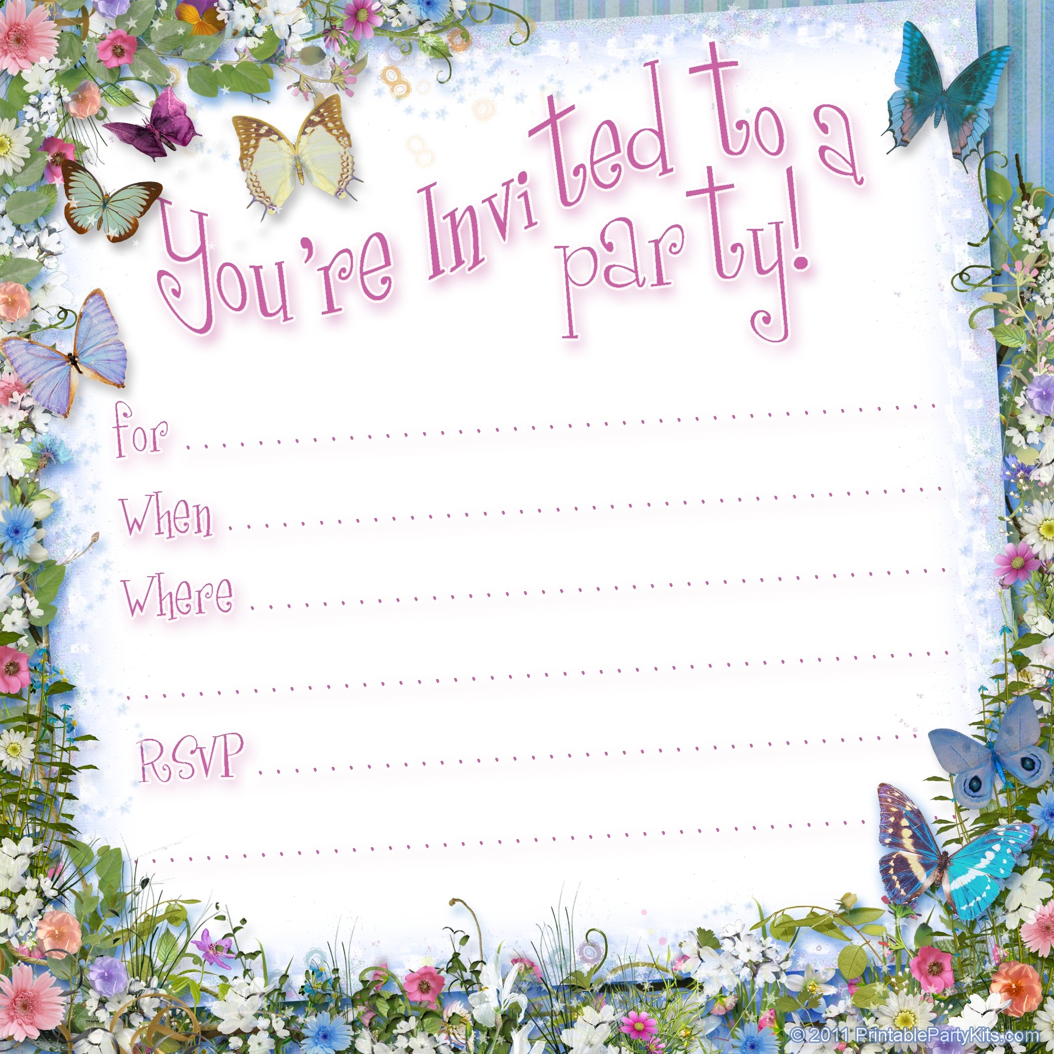 diy birthday invitations templates free