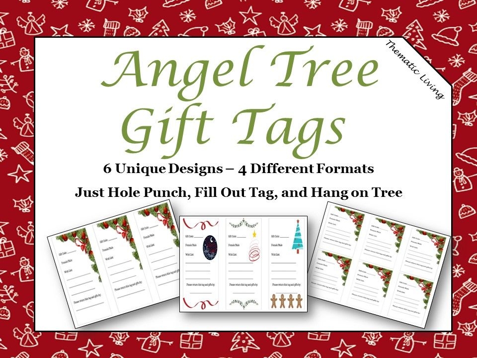 free printable angel tree tags template