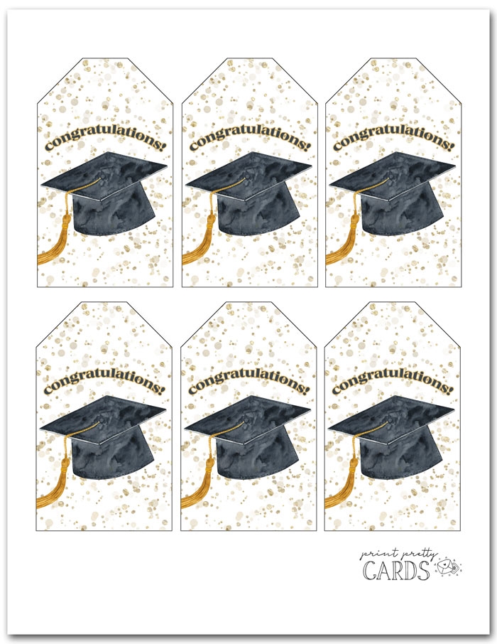 Free Printable Graduation Gift Tags Print Pretty Cards
