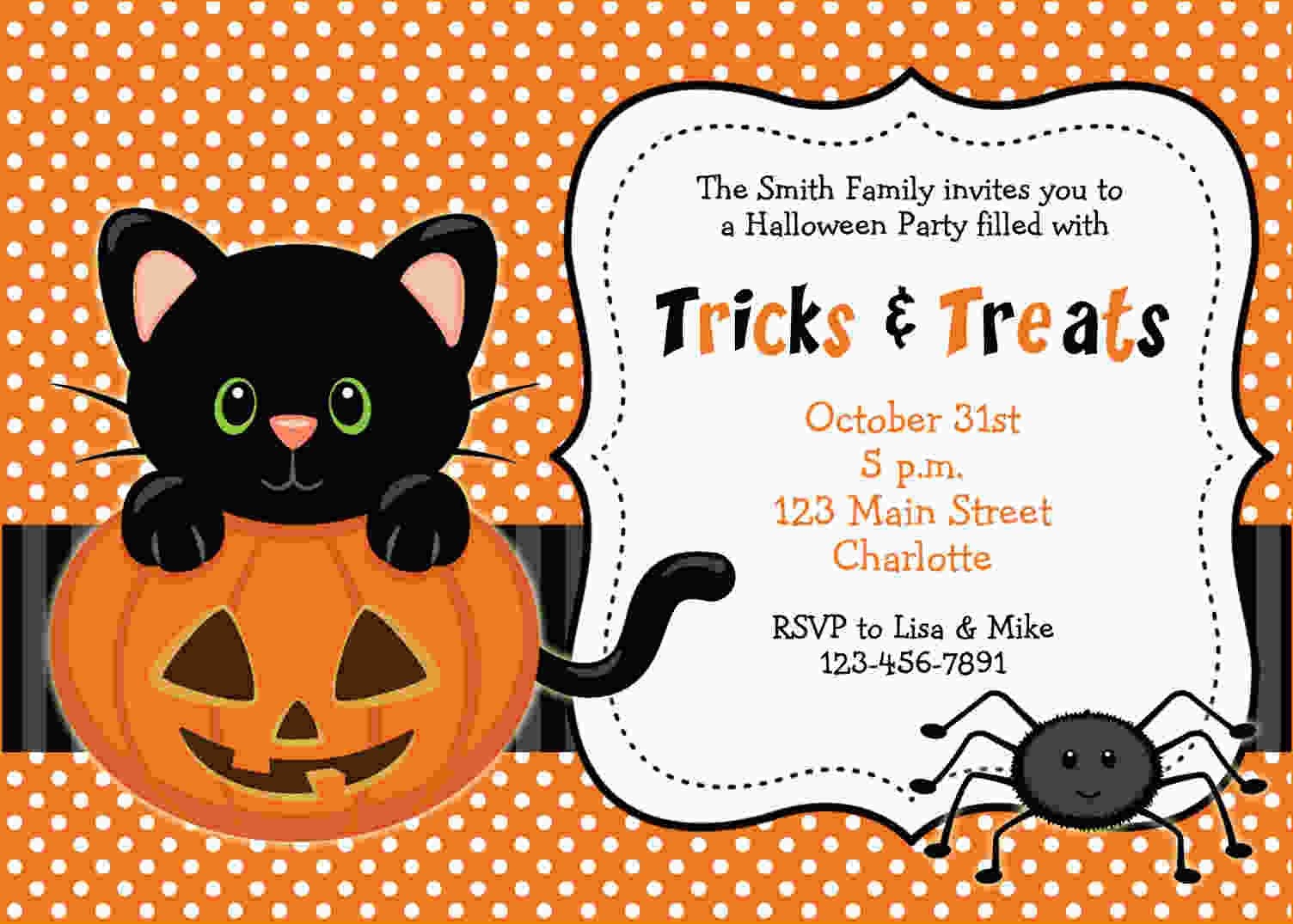 editable halloween invitations templates free