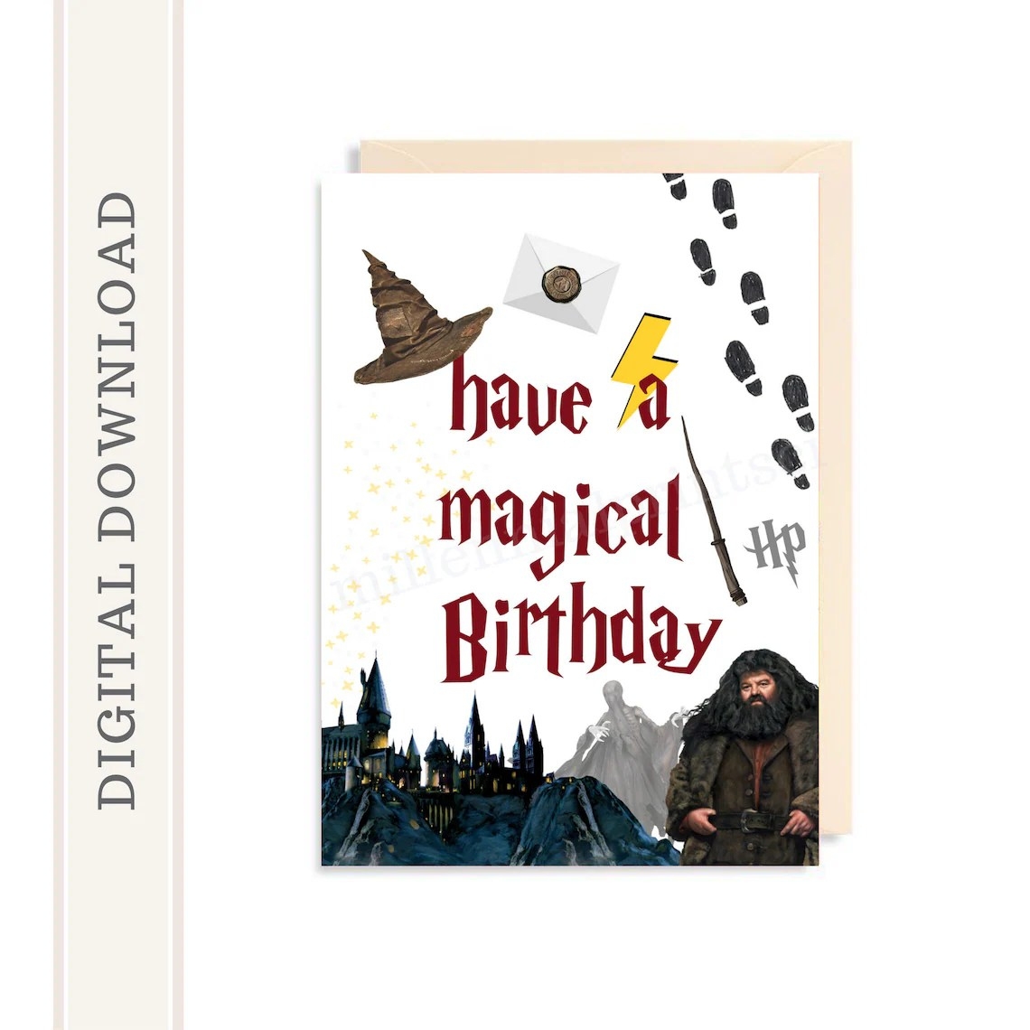 Free Printable Harry Potter Birthday Card