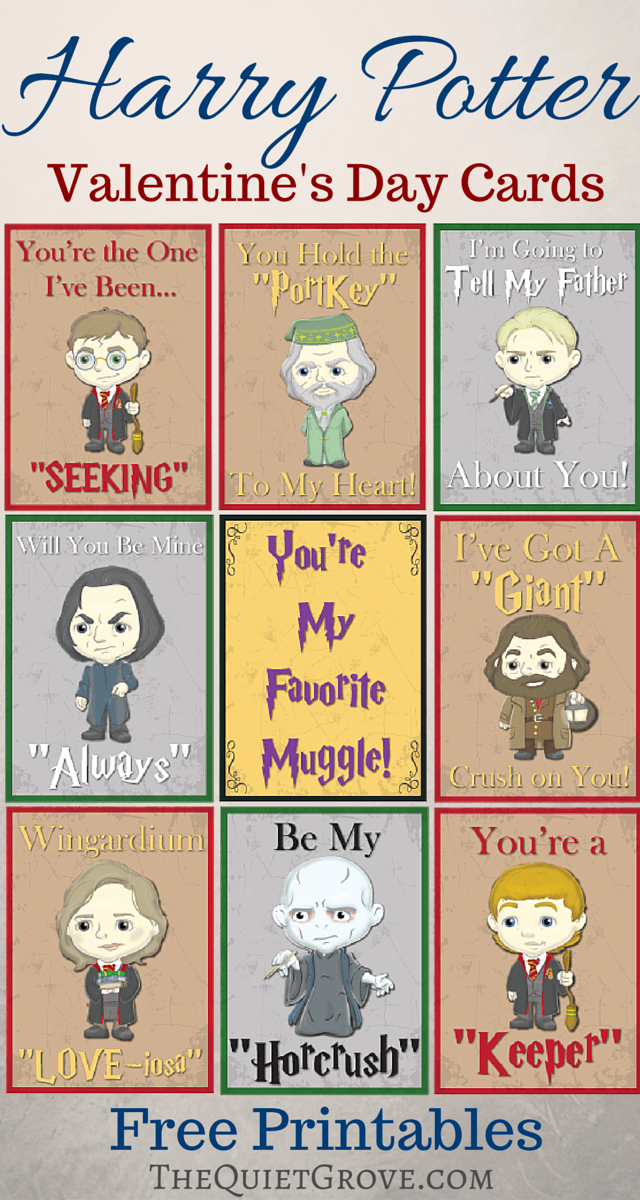 Free Printable Harry Potter Valentine Cards Harry Potter Valentines 