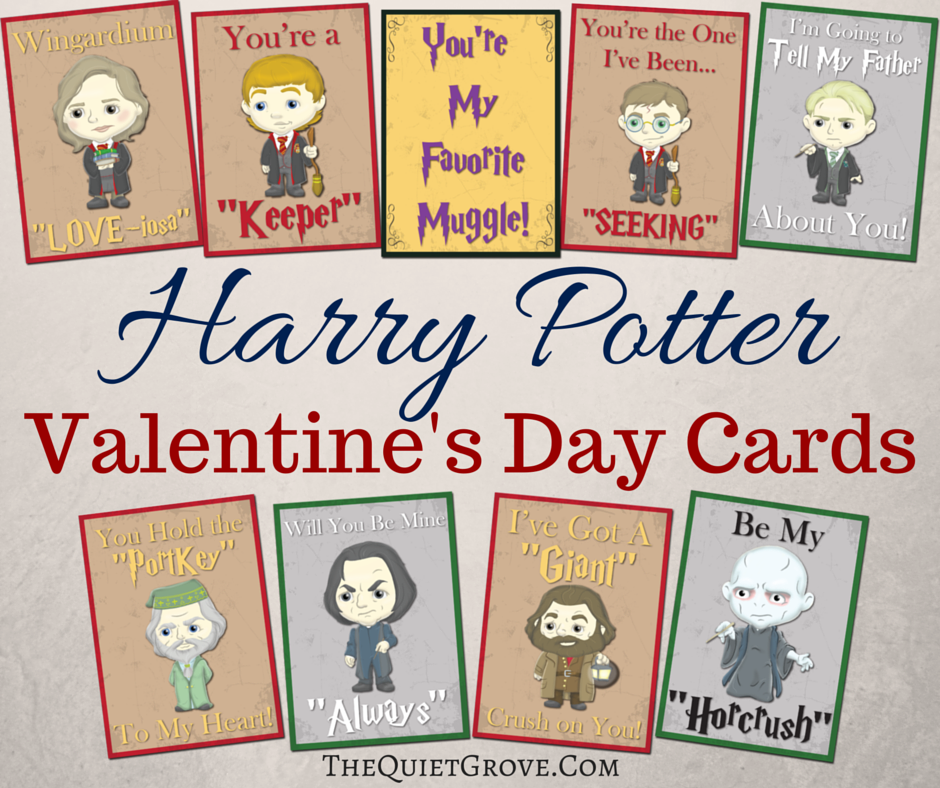 Free Printable Harry Potter Valentine Cards Harry Potter Valentines 