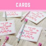 Free Printable Heart Valentine Cards To Give With Pencils A Home To