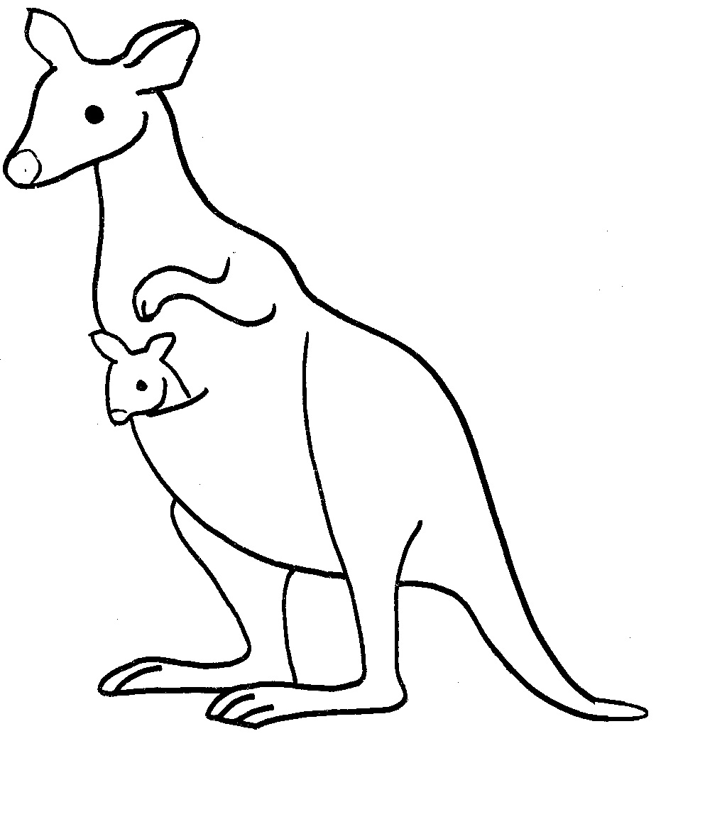 Free Printable Kangaroo Coloring Pages For Kids Animal Place
