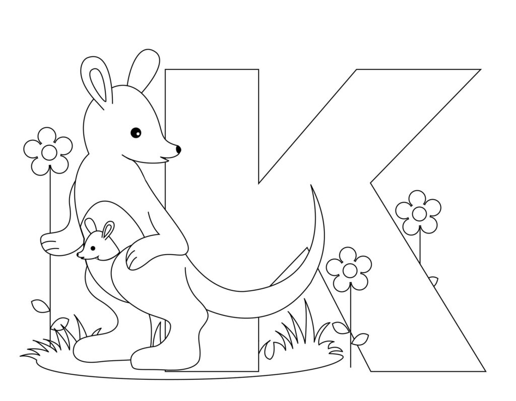Free Printable Kangaroo Coloring Pages For Kids Animal Place