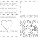 Free Printable Kids Mother 39 s Day Card Coloring Page