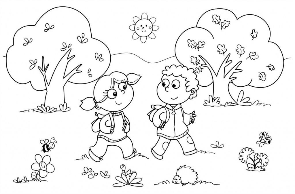 kindergarten free coloring pages